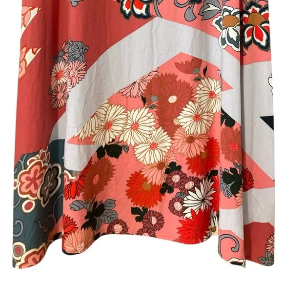 NATORI Multicolor Floral Caftan, size Small, swim coverup pjs loungewear cruise - Picture 9 of 11